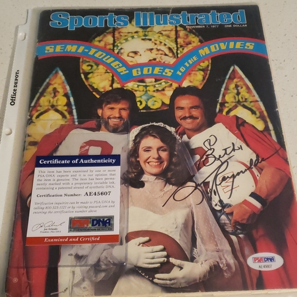 Signed by Burt Reynolds. PSA - Picture 1 of 3